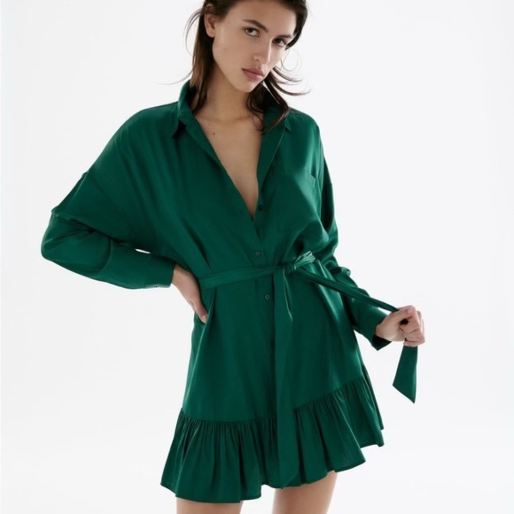 Zara green mini dress 💚
